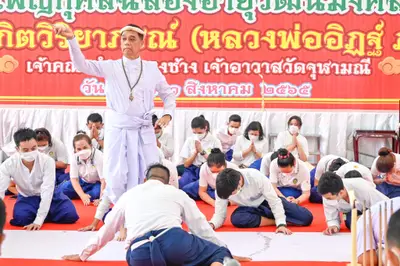 ประมวลภาพพิธีไหว้ครูและครอบครูบูรพาจารย์ วัดจุฬามณี ปี ๒๕๖๕