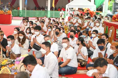 ประมวลภาพพิธีไหว้ครูและครอบครูบูรพาจารย์ วัดจุฬามณี ปี ๒๕๖๕