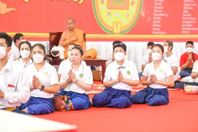 ประมวลภาพพิธีไหว้ครูและครอบครูบูรพาจารย์ วัดจุฬามณี ปี ๒๕๖๕