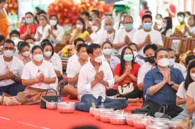 ประมวลภาพพิธีไหว้ครูและครอบครูบูรพาจารย์ วัดจุฬามณี ปี ๒๕๖๕