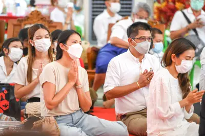 ประมวลภาพพิธีไหว้ครูและครอบครูบูรพาจารย์ วัดจุฬามณี ปี ๒๕๖๕