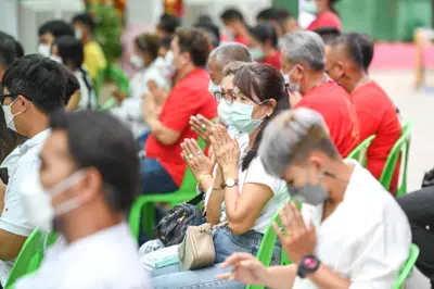 ประมวลภาพพิธีไหว้ครูและครอบครูบูรพาจารย์ วัดจุฬามณี ปี ๒๕๖๕