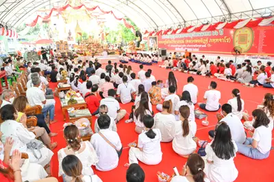ประมวลภาพพิธีไหว้ครูและครอบครูบูรพาจารย์ วัดจุฬามณี ปี ๒๕๖๕