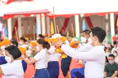 ประมวลภาพพิธีไหว้ครูและครอบครูบูรพาจารย์ วัดจุฬามณี ปี ๒๕๖๕