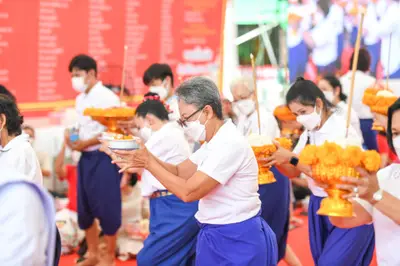 ประมวลภาพพิธีไหว้ครูและครอบครูบูรพาจารย์ วัดจุฬามณี ปี ๒๕๖๕