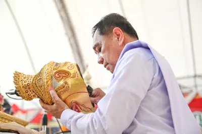 ประมวลภาพพิธีไหว้ครูและครอบครูบูรพาจารย์ วัดจุฬามณี ปี ๒๕๖๕