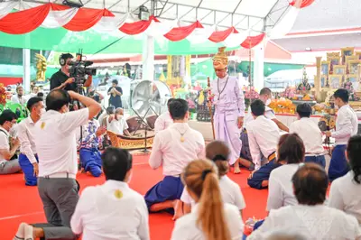 ประมวลภาพพิธีไหว้ครูและครอบครูบูรพาจารย์ วัดจุฬามณี ปี ๒๕๖๕