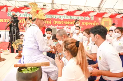 ประมวลภาพพิธีไหว้ครูและครอบครูบูรพาจารย์ วัดจุฬามณี ปี ๒๕๖๕
