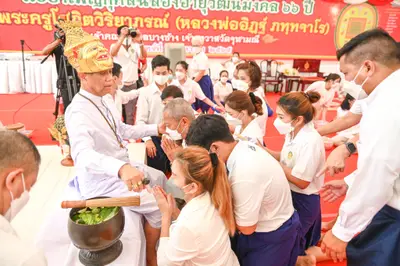 ประมวลภาพพิธีไหว้ครูและครอบครูบูรพาจารย์ วัดจุฬามณี ปี ๒๕๖๕