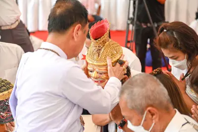 ประมวลภาพพิธีไหว้ครูและครอบครูบูรพาจารย์ วัดจุฬามณี ปี ๒๕๖๕