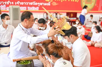 ประมวลภาพพิธีไหว้ครูและครอบครูบูรพาจารย์ วัดจุฬามณี ปี ๒๕๖๕