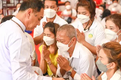 ประมวลภาพพิธีไหว้ครูและครอบครูบูรพาจารย์ วัดจุฬามณี ปี ๒๕๖๕