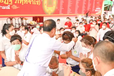 ประมวลภาพพิธีไหว้ครูและครอบครูบูรพาจารย์ วัดจุฬามณี ปี ๒๕๖๕