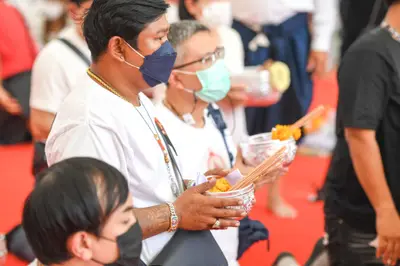 ประมวลภาพพิธีไหว้ครูและครอบครูบูรพาจารย์ วัดจุฬามณี ปี ๒๕๖๕
