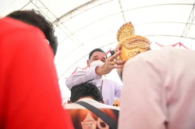 ประมวลภาพพิธีไหว้ครูและครอบครูบูรพาจารย์ วัดจุฬามณี ปี ๒๕๖๕