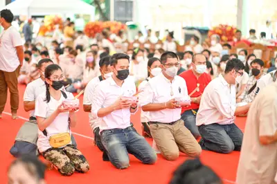 ประมวลภาพพิธีไหว้ครูและครอบครูบูรพาจารย์ วัดจุฬามณี ปี ๒๕๖๕