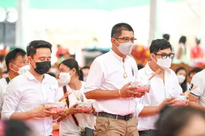 ประมวลภาพพิธีไหว้ครูและครอบครูบูรพาจารย์ วัดจุฬามณี ปี ๒๕๖๕