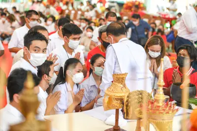 ประมวลภาพพิธีไหว้ครูและครอบครูบูรพาจารย์ วัดจุฬามณี ปี ๒๕๖๕