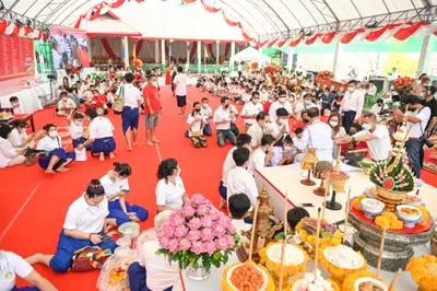 ประมวลภาพพิธีไหว้ครูและครอบครูบูรพาจารย์ วัดจุฬามณี ปี ๒๕๖๕