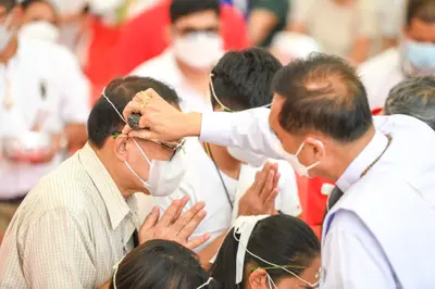 ประมวลภาพพิธีไหว้ครูและครอบครูบูรพาจารย์ วัดจุฬามณี ปี ๒๕๖๕