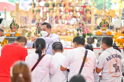 ประมวลภาพพิธีไหว้ครูและครอบครูบูรพาจารย์ วัดจุฬามณี ปี ๒๕๖๕