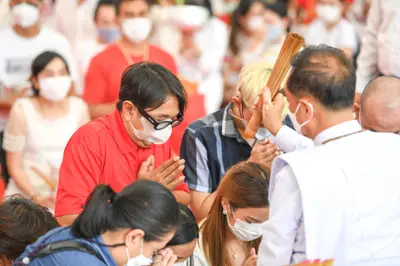 ประมวลภาพพิธีไหว้ครูและครอบครูบูรพาจารย์ วัดจุฬามณี ปี ๒๕๖๕