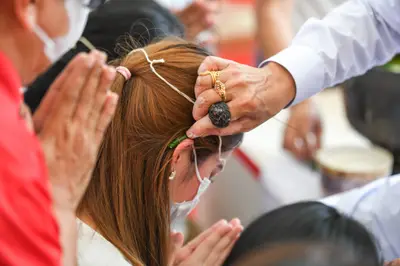 ประมวลภาพพิธีไหว้ครูและครอบครูบูรพาจารย์ วัดจุฬามณี ปี ๒๕๖๕