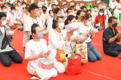 ประมวลภาพพิธีไหว้ครูและครอบครูบูรพาจารย์ วัดจุฬามณี ปี ๒๕๖๕