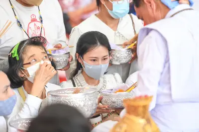 ประมวลภาพพิธีไหว้ครูและครอบครูบูรพาจารย์ วัดจุฬามณี ปี ๒๕๖๕