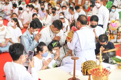ประมวลภาพพิธีไหว้ครูและครอบครูบูรพาจารย์ วัดจุฬามณี ปี ๒๕๖๕