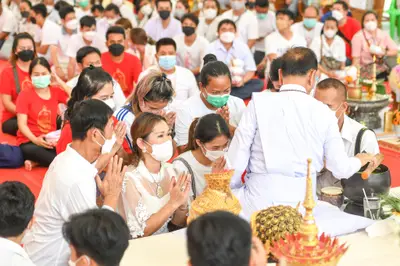 ประมวลภาพพิธีไหว้ครูและครอบครูบูรพาจารย์ วัดจุฬามณี ปี ๒๕๖๕