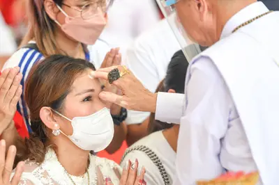 ประมวลภาพพิธีไหว้ครูและครอบครูบูรพาจารย์ วัดจุฬามณี ปี ๒๕๖๕