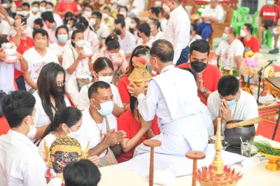 ประมวลภาพพิธีไหว้ครูและครอบครูบูรพาจารย์ วัดจุฬามณี ปี ๒๕๖๕