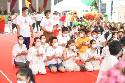 ประมวลภาพพิธีไหว้ครูและครอบครูบูรพาจารย์ วัดจุฬามณี ปี ๒๕๖๕
