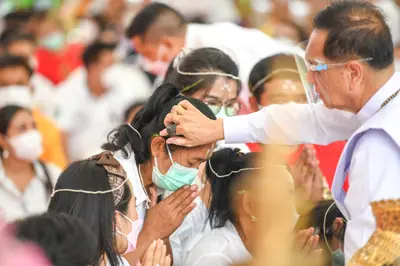 ประมวลภาพพิธีไหว้ครูและครอบครูบูรพาจารย์ วัดจุฬามณี ปี ๒๕๖๕