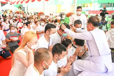 ประมวลภาพพิธีไหว้ครูและครอบครูบูรพาจารย์ วัดจุฬามณี ปี ๒๕๖๕