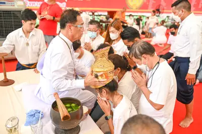 ประมวลภาพพิธีไหว้ครูและครอบครูบูรพาจารย์ วัดจุฬามณี ปี ๒๕๖๕