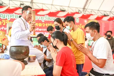 ประมวลภาพพิธีไหว้ครูและครอบครูบูรพาจารย์ วัดจุฬามณี ปี ๒๕๖๕