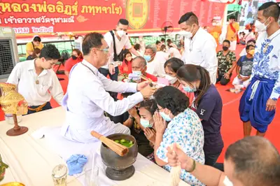 ประมวลภาพพิธีไหว้ครูและครอบครูบูรพาจารย์ วัดจุฬามณี ปี ๒๕๖๕