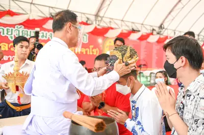 ประมวลภาพพิธีไหว้ครูและครอบครูบูรพาจารย์ วัดจุฬามณี ปี ๒๕๖๕