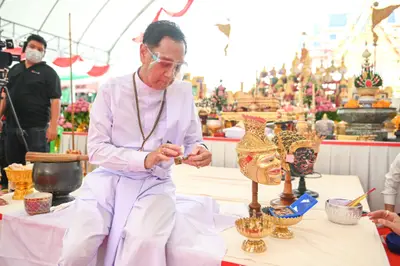 ประมวลภาพพิธีไหว้ครูและครอบครูบูรพาจารย์ วัดจุฬามณี ปี ๒๕๖๕