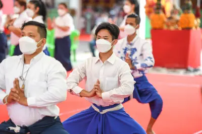 ประมวลภาพพิธีไหว้ครูและครอบครูบูรพาจารย์ วัดจุฬามณี ปี ๒๕๖๕