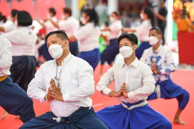 ประมวลภาพพิธีไหว้ครูและครอบครูบูรพาจารย์ วัดจุฬามณี ปี ๒๕๖๕