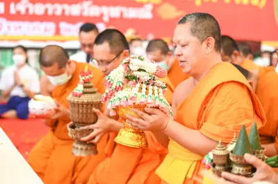 ประมวลภาพพิธีไหว้ครูและครอบครูบูรพาจารย์ วัดจุฬามณี ปี ๒๕๖๕