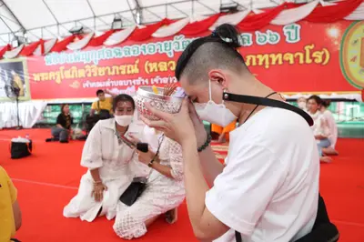 ประมวลภาพพิธีไหว้ครูและครอบครูบูรพาจารย์ วัดจุฬามณี ปี ๒๕๖๕