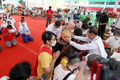 ประมวลภาพพิธีไหว้ครูและครอบครูบูรพาจารย์ วัดจุฬามณี ปี ๒๕๖๕