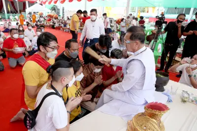 ประมวลภาพพิธีไหว้ครูและครอบครูบูรพาจารย์ วัดจุฬามณี ปี ๒๕๖๕