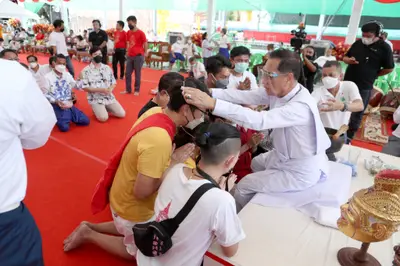 ประมวลภาพพิธีไหว้ครูและครอบครูบูรพาจารย์ วัดจุฬามณี ปี ๒๕๖๕