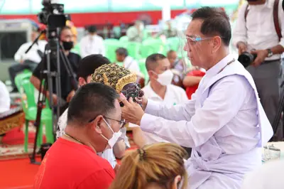 ประมวลภาพพิธีไหว้ครูและครอบครูบูรพาจารย์ วัดจุฬามณี ปี ๒๕๖๕