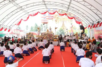 ประมวลภาพพิธีไหว้ครูและครอบครูบูรพาจารย์ วัดจุฬามณี ปี ๒๕๖๕